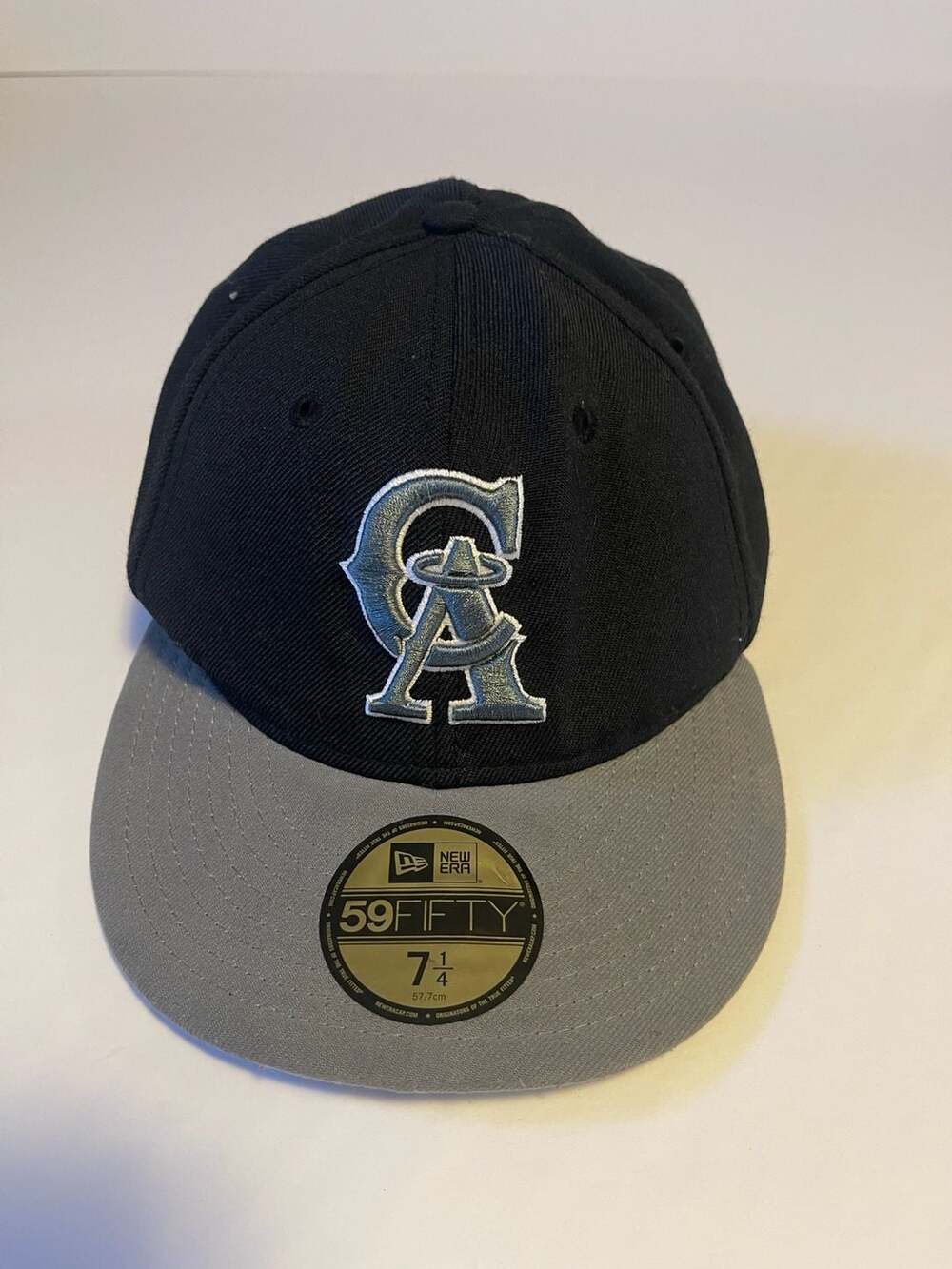 New Era California Angels Cooperstown Collection 59FIFTY Fitted Hat Size 7 1/4